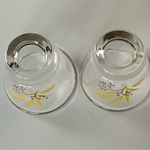 VTG Autumn Gold Homer Laughlin glasses for Century Service 1950s DOF set/2 - Picture 11 of 11